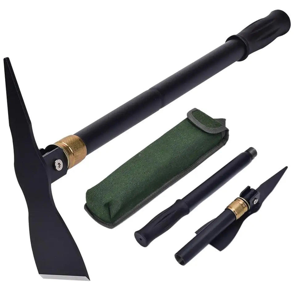 Folding Lightweight Camping Shovel – Tactical Shovel Pickaxe Hoe for Hiking Survival
