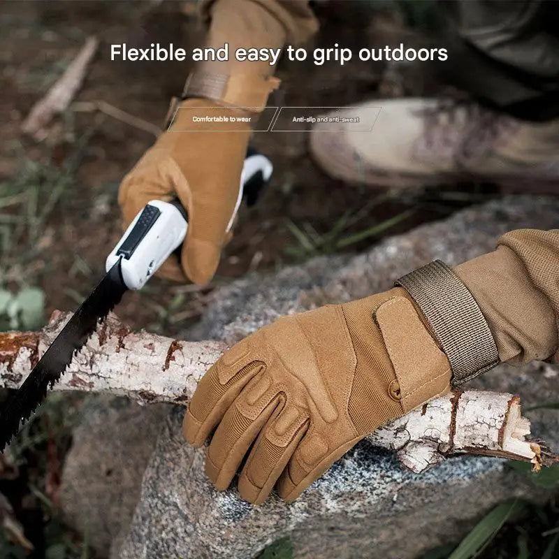 Winter Tactical Gloves – Full-Finger Touchscreen Gloves with Rubber Shell for Cold Outdoors