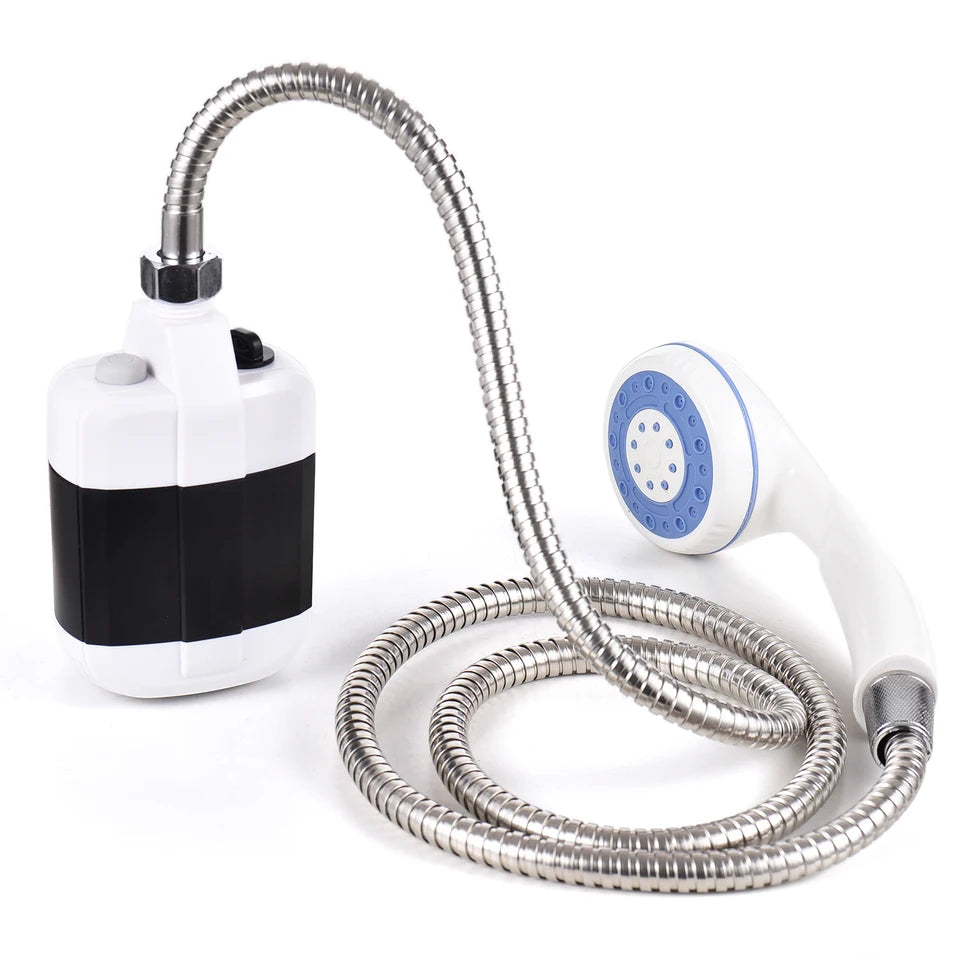 Portable Camping Shower – USB Rechargeable Electric Pump for Camping Car Washing Gardening Pet Cleaning