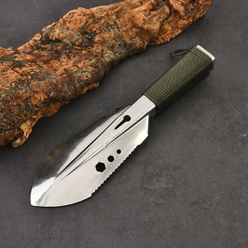 Outdoor Multi-Tool Camping Shovel – Stainless Steel Garden and Field Shovel