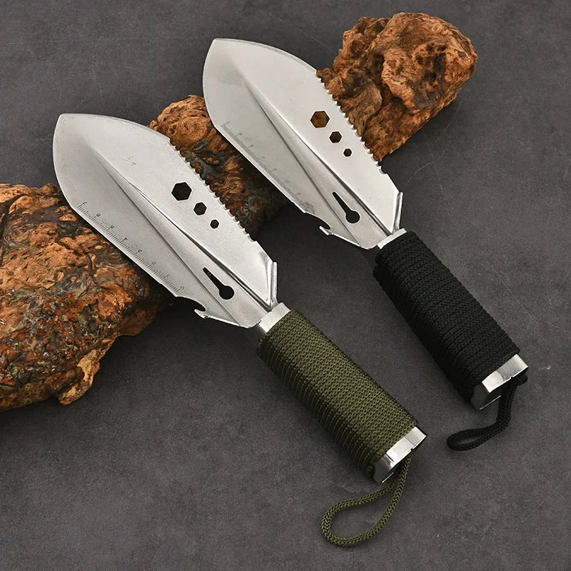 Outdoor Multi-Tool Camping Shovel – Stainless Steel Garden and Field Shovel