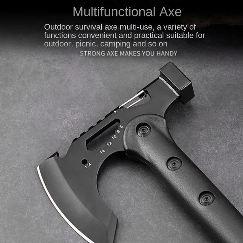 Devil’s Assault Tactical Axe – Multi-Use Fire and Camping Survival Tool for Emergencies