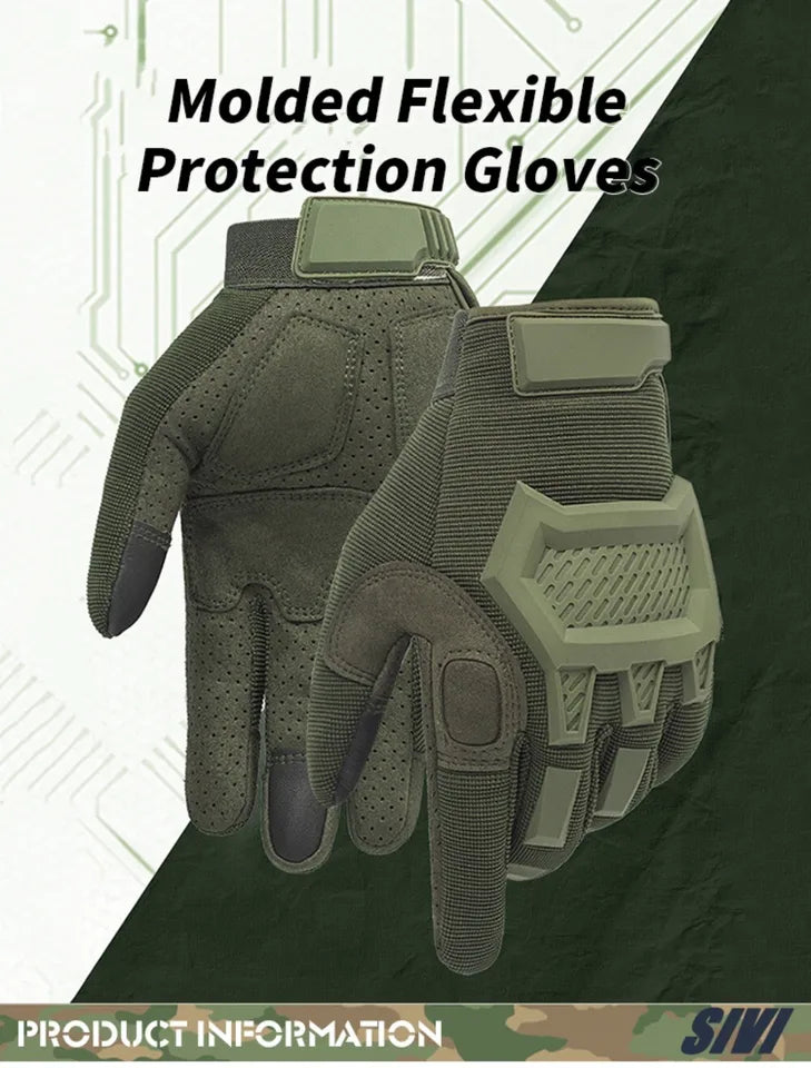 Tactical Touchscreen Gloves – Men and Women Gloves for Motorcycle Hunting Climbing