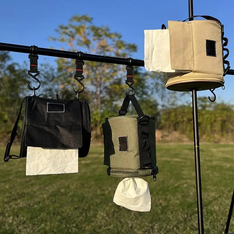 Tactical Hanging Toilet Paper Bag – MOLLE Pouch for Camping Hiking Outdoor Trips