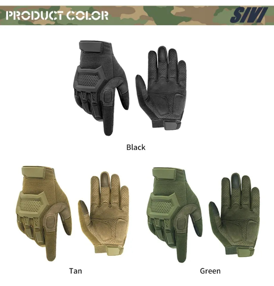 Tactical Touchscreen Gloves – Men and Women Gloves for Motorcycle Hunting Climbing