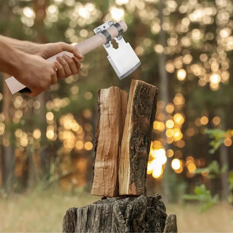 Portable Stainless Steel Camping Axe – Small Survival Tool for Hiking and Outdoor Adventure